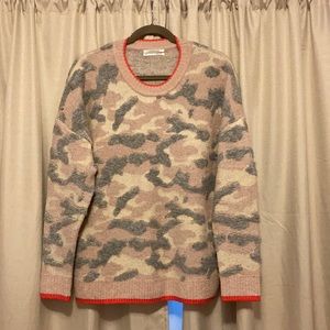 By Anthropologie Camo Sweater